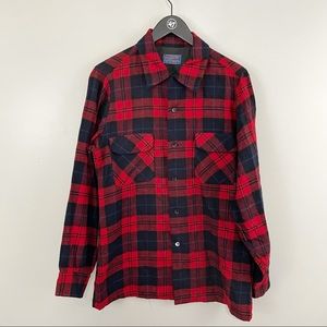 Pendleton Vintage Red Plaid Button Down